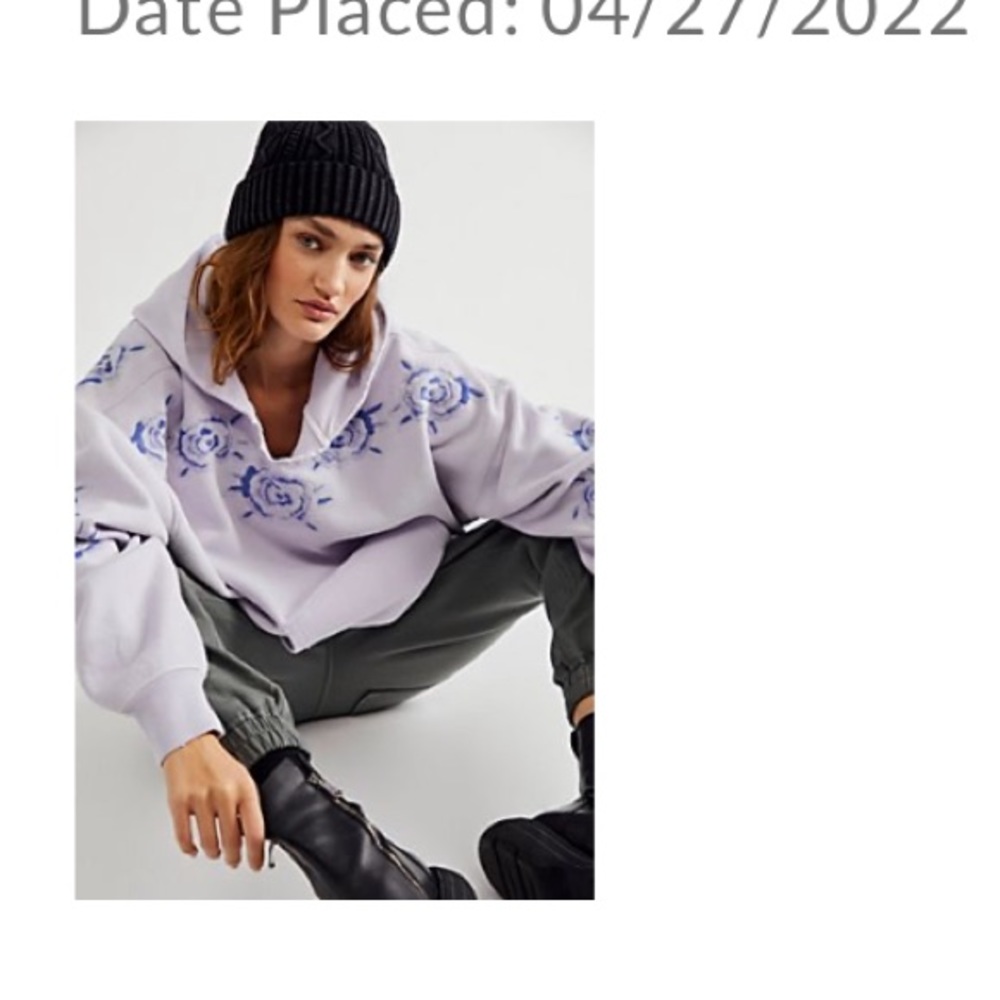 Free People Made Pullover 💜 - Picture 2 of 3